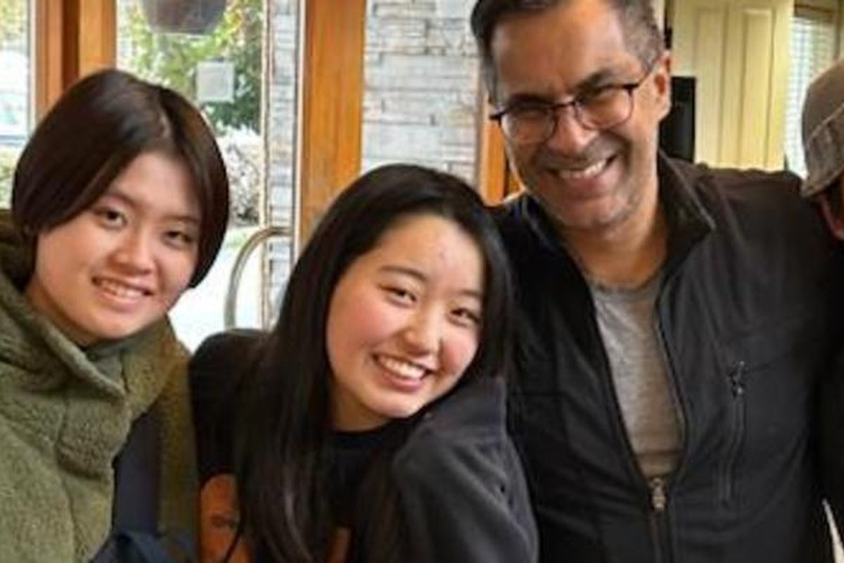 Familia anfitriona canadiense con alumnos internacionales