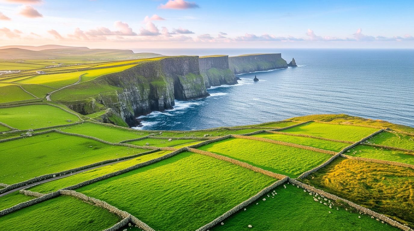 Irlanda, paisaje de la costa